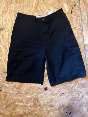 Dickies Cargo Shorts Mens Size 33 Black Industrial 11” Inseam